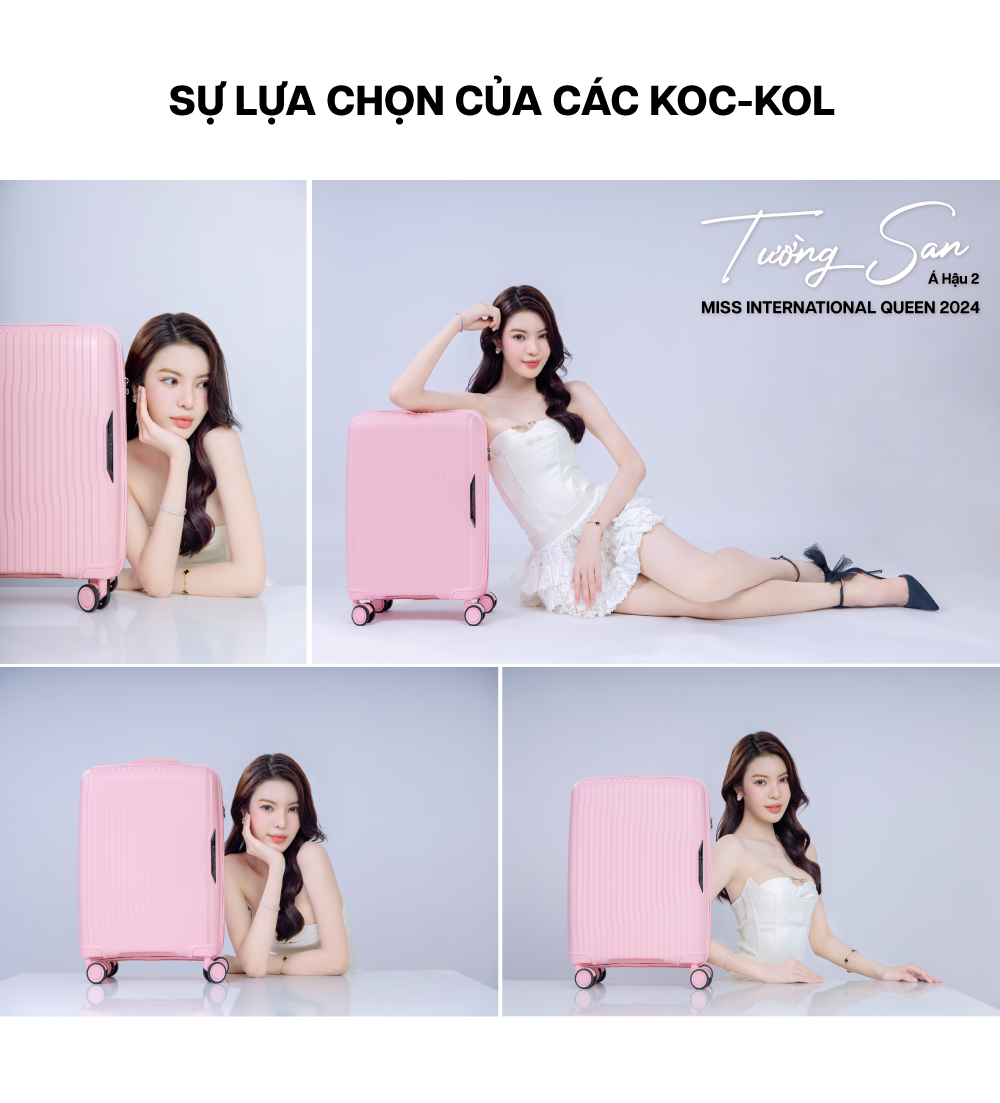 Mô tả Vali Kéo MIAvn Larita ROTA - Size 20/24/28, Nhựa PP Dẻo Siêu Bền, Hạn Chế Bể Vỡ, Khoá TSA,Bảo Hành Trọn Đời - 10