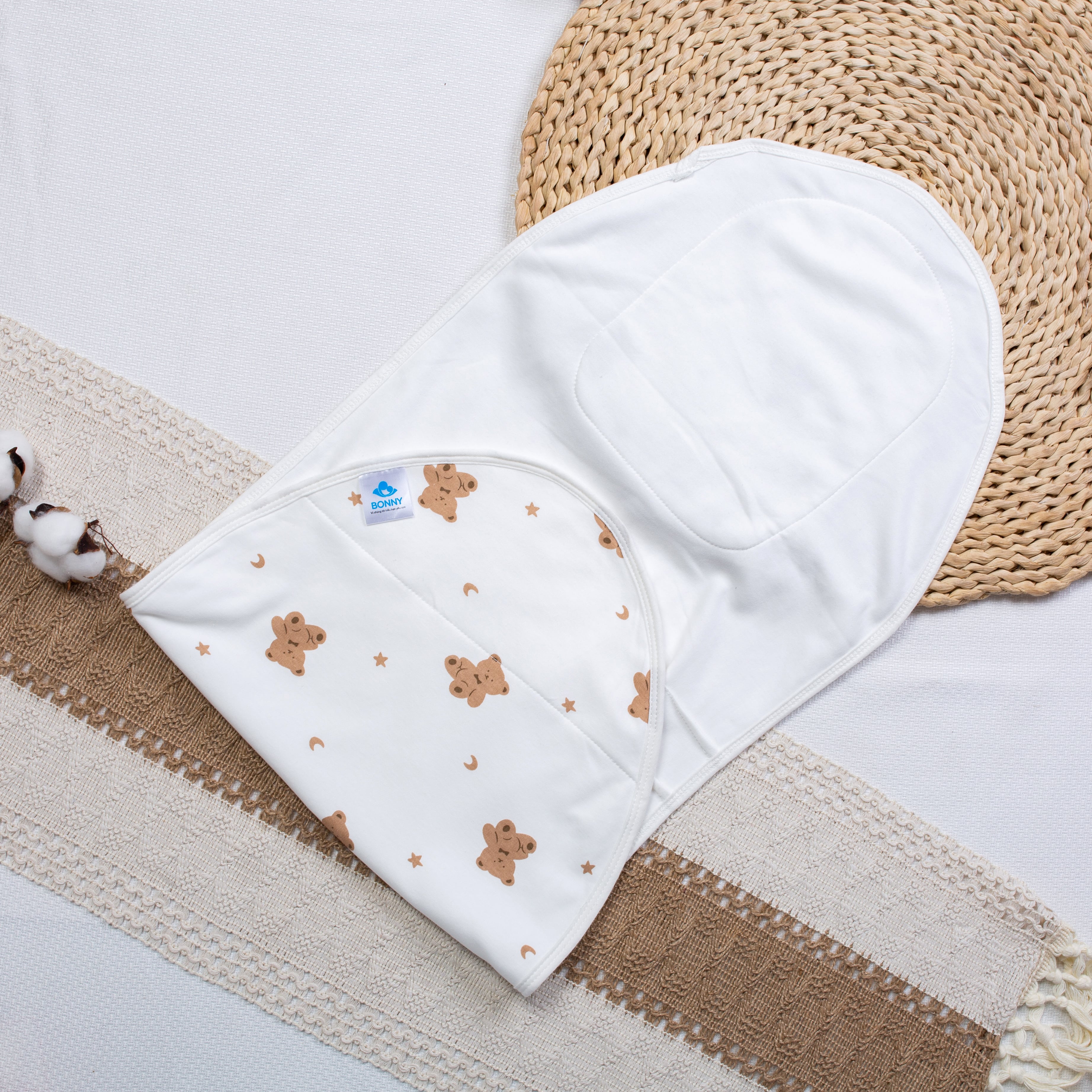 Mô tả Cho Bé Sơ Sinh Cotton Mềm Mịn (Kt: 35x80Cm) - 2