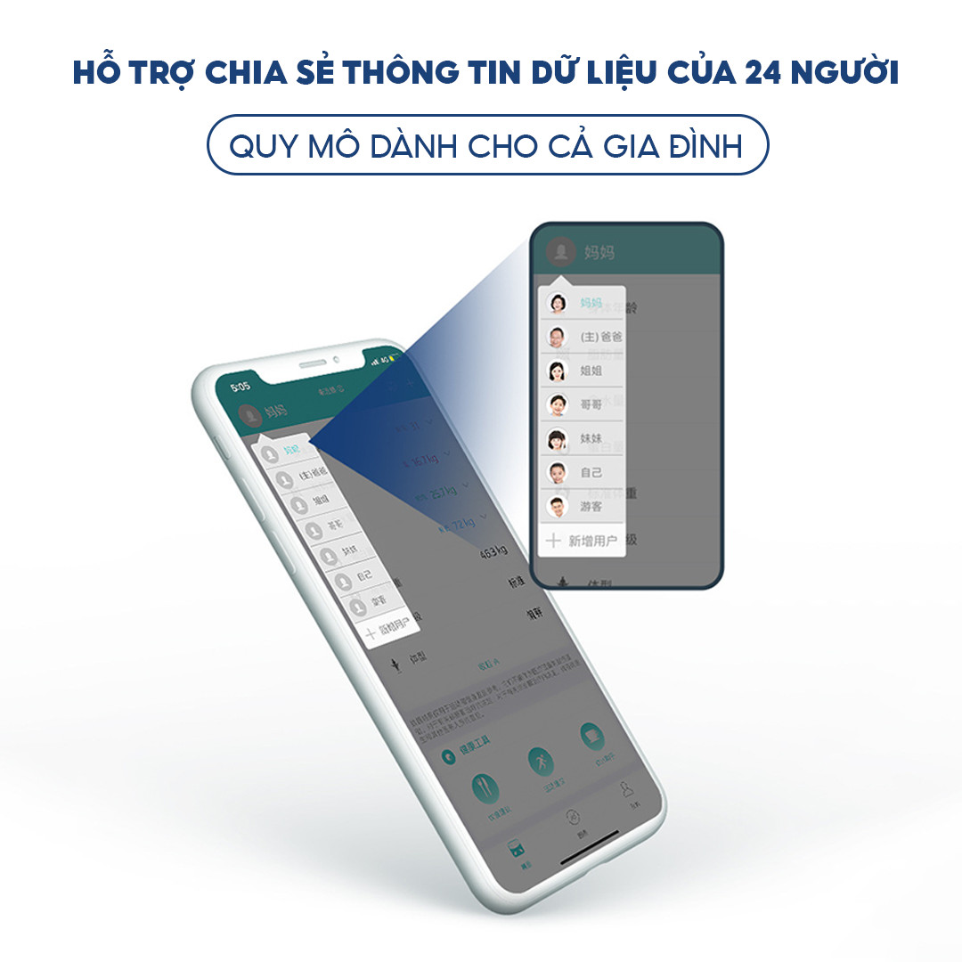 Mô tả Cân điện tử HOMCA S7, S7 pro Cân sức khỏe mặt kính dày 6mm - 2
