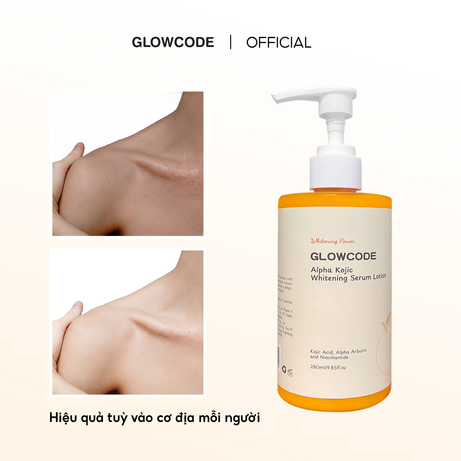 Kem dưỡng thể Glowcode trắng da dưỡng ẩm body chất kem mỏng nhẹ body ...