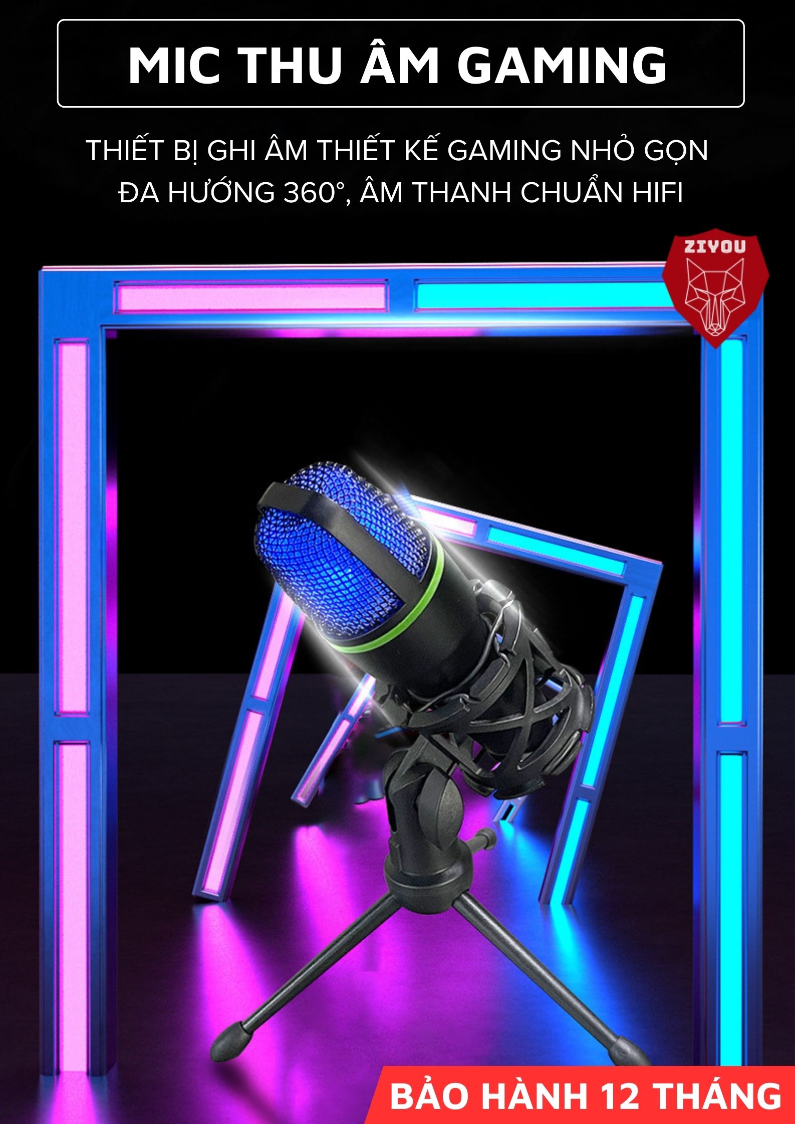 Thu âm 360 độ với micro ShouFei ME4