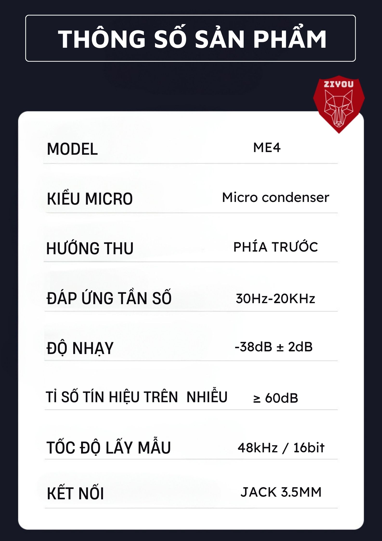 Cổng kết nối Micro ShouFei ME4
