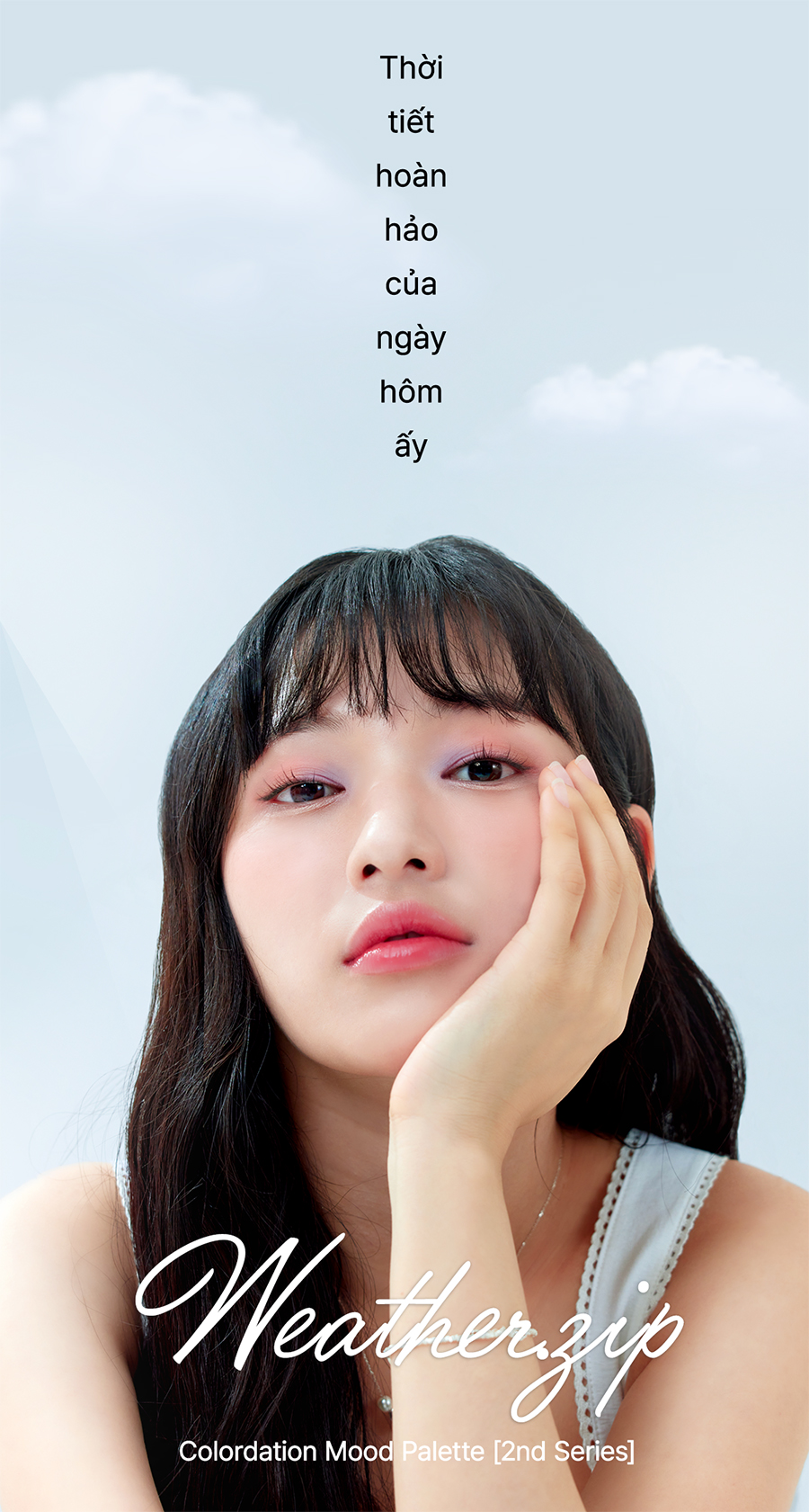 Mô tả Bảng Phấn Mắt 9 Ô Màu Có Highlight Black Rouge Colordation Mood Palette - Weather Zip - 1