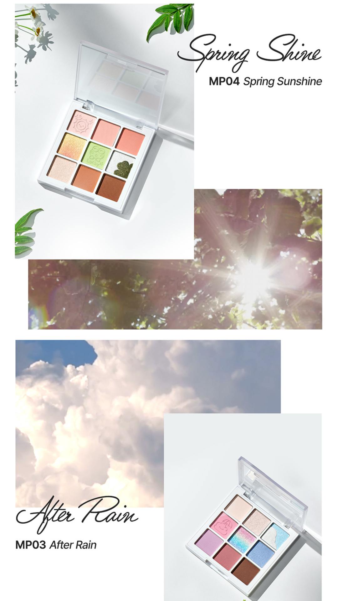 Mô tả Bảng Phấn Mắt 9 Ô Màu Có Highlight Black Rouge Colordation Mood Palette - Weather Zip - 2