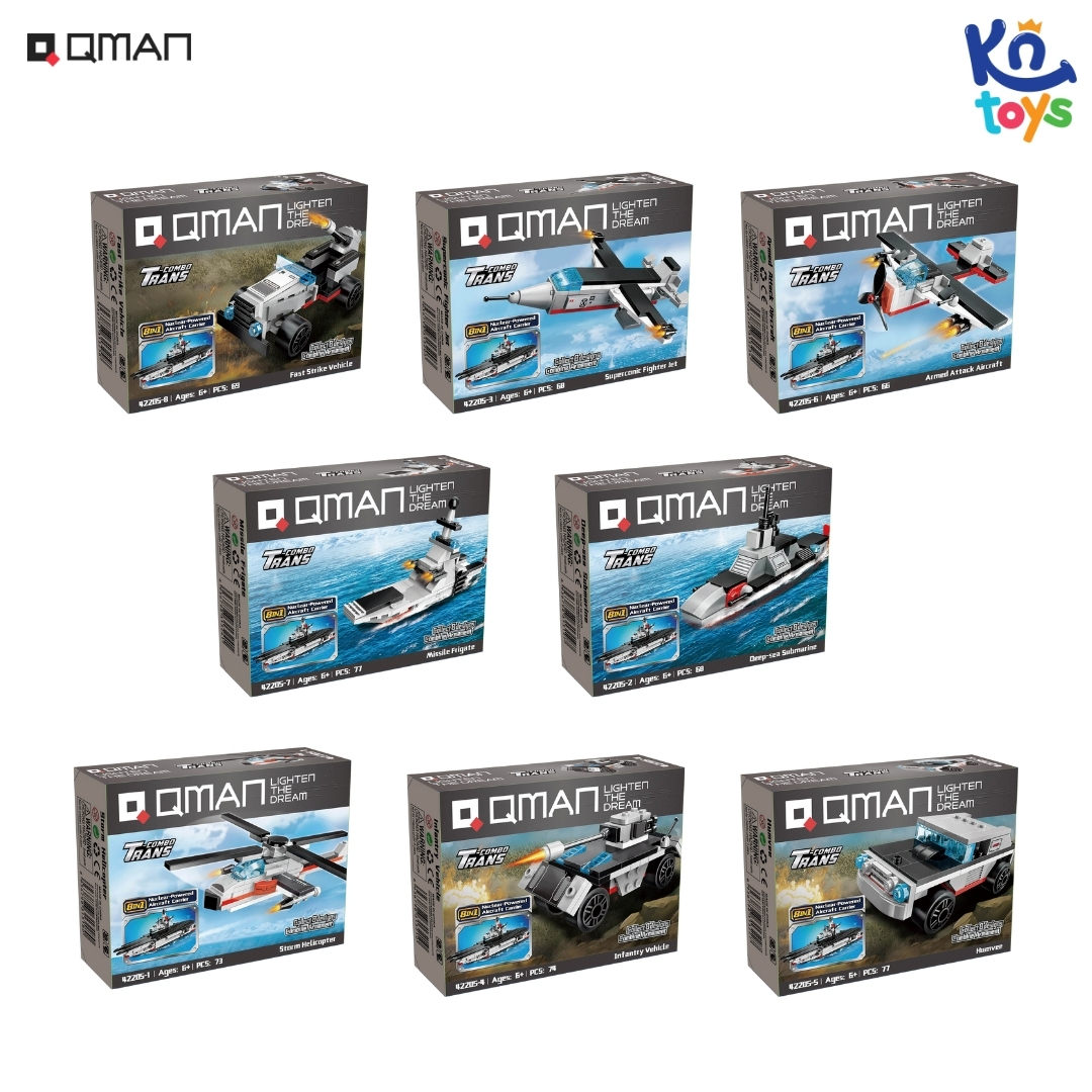 Mô tả Đồ chơi xếp hình, lắp ráp Qman 42205 - Tàu chạy bằng năng lượng h ạt nh ân (572 mảnh ghép) - 5