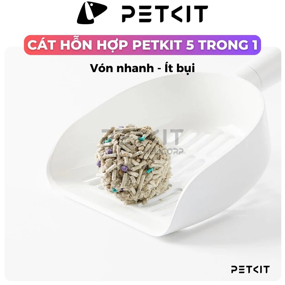 Mô tả Cát Mèo PETKIT Không Mùi, Khử Mùi Tự Nhiên, Vón Cục Nhanh, Xả Toilet, 3.6Kg/túi - 3