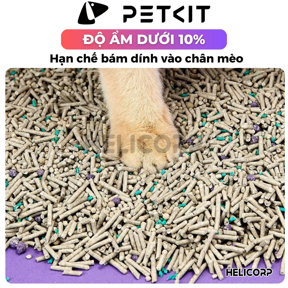 Mô tả Cát Vệ Sinh Cho Mèo PETKIT Bentonite Mix Đậu Nành, Không Bụi, Xả Toilet, 3.6Kg/túi - 5