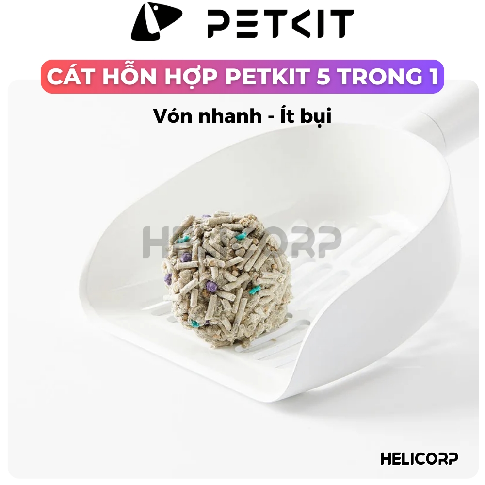 Mô tả Cát Vệ Sinh Cho Mèo PETKIT Bentonite Mix Đậu Nành, Không Bụi, Xả Toilet, 3.6Kg/túi - 3