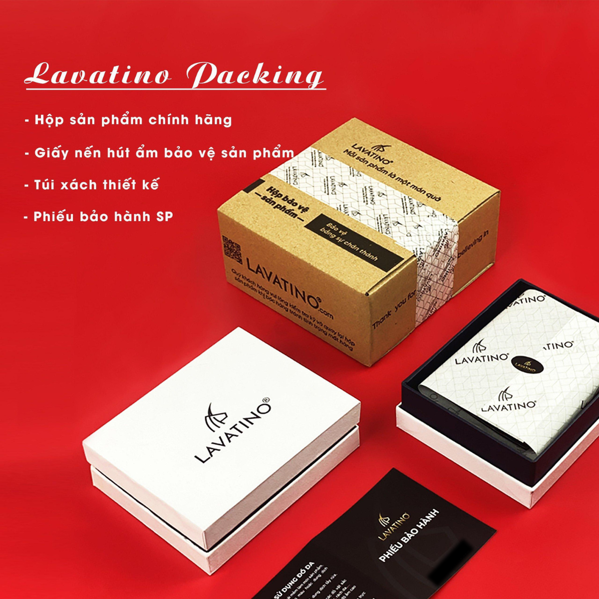 Mô tả Ví Card Đựng Thẻ Chất Liệu Da Bò SMOOTH NAPPA Chính Hãng Lavatino WCB13 - 1
