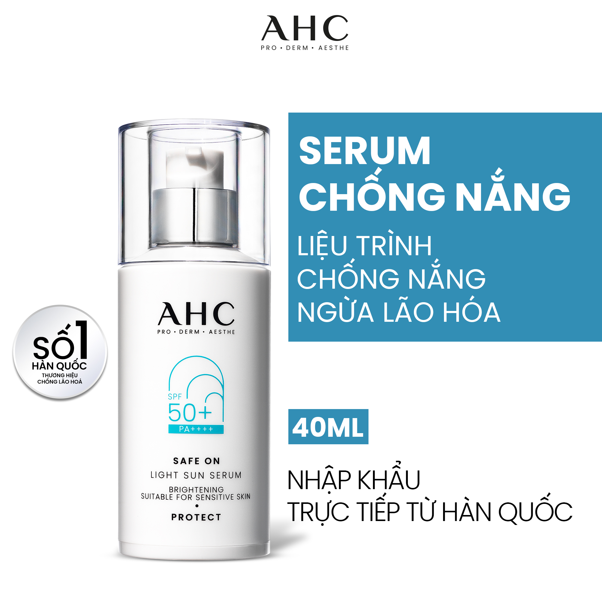 Mô tả Serum Chống nắng Lành Tính AHC SAFE ON 40ML - 1