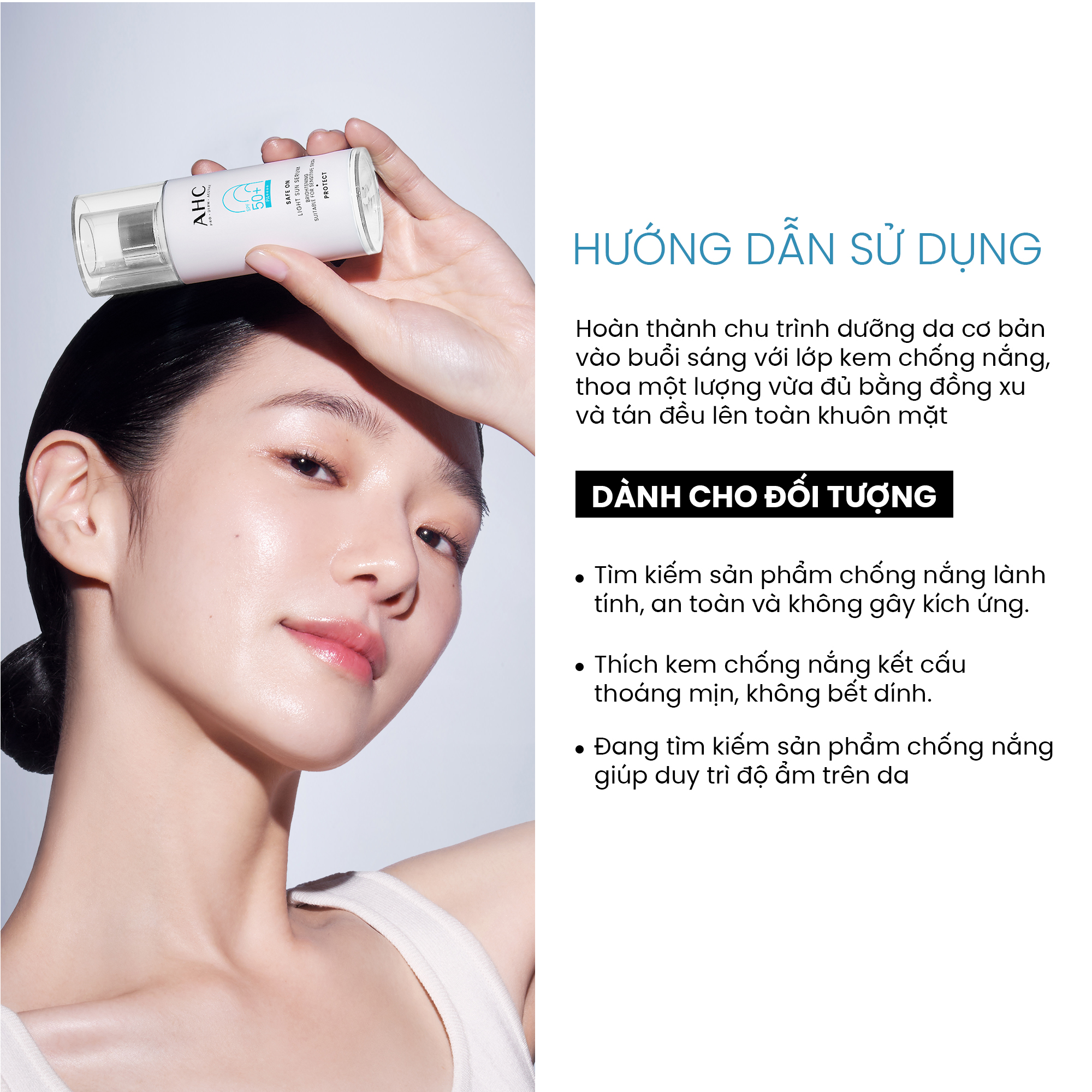 Mô tả Serum Chống nắng Lành Tính AHC SAFE ON 40ML - 5