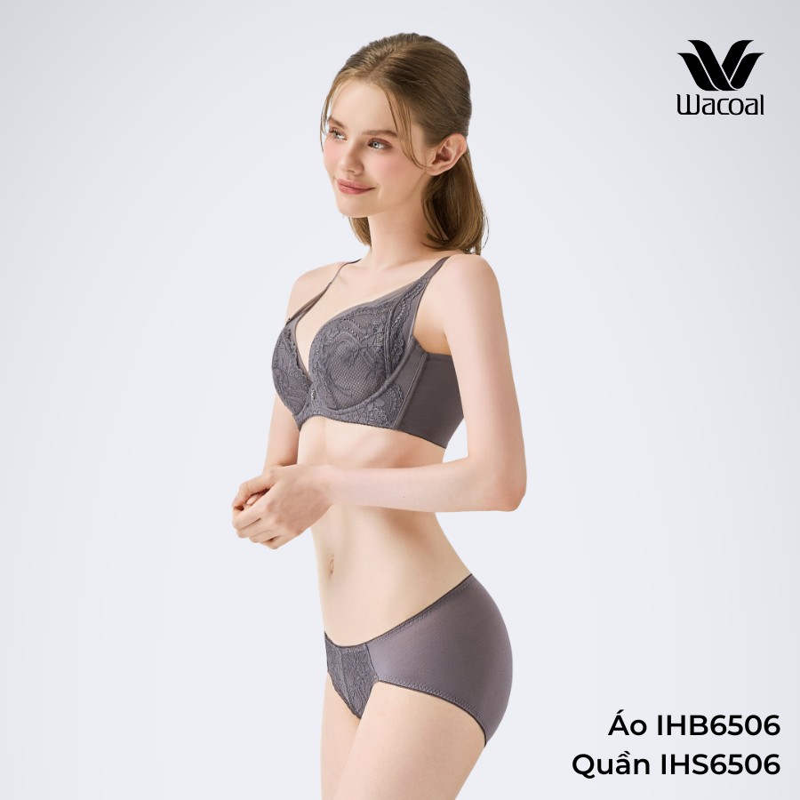 Mô tả Quần lót Wacoal IHS6506 thun mát đáy cotton full mông ren mặt trước - HS6506 - 3