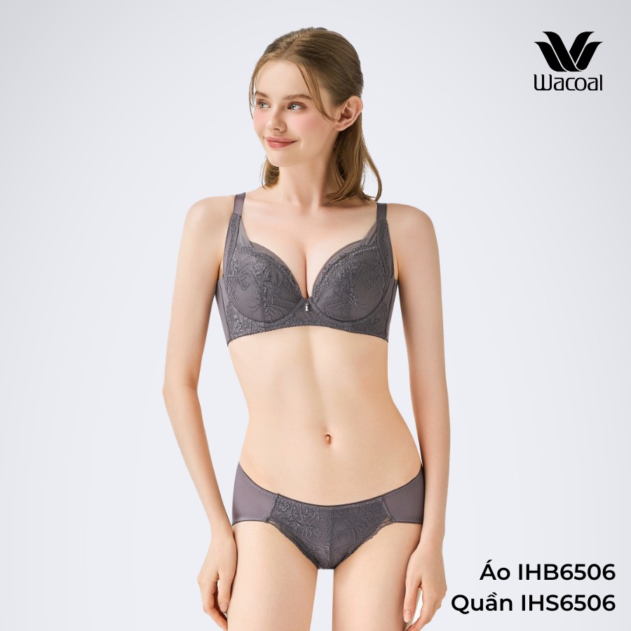 Mô tả Quần lót Wacoal IHS6506 thun mát đáy cotton full mông ren mặt trước - HS6506 - 4