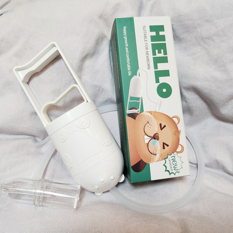 Mô tả Dụng cụ hút mũi, máy hút mũi cho bé sơ sinh và trẻ nhỏ kéo tay Nasal Aspirator Hello 05 lực hút mạnh - 8
