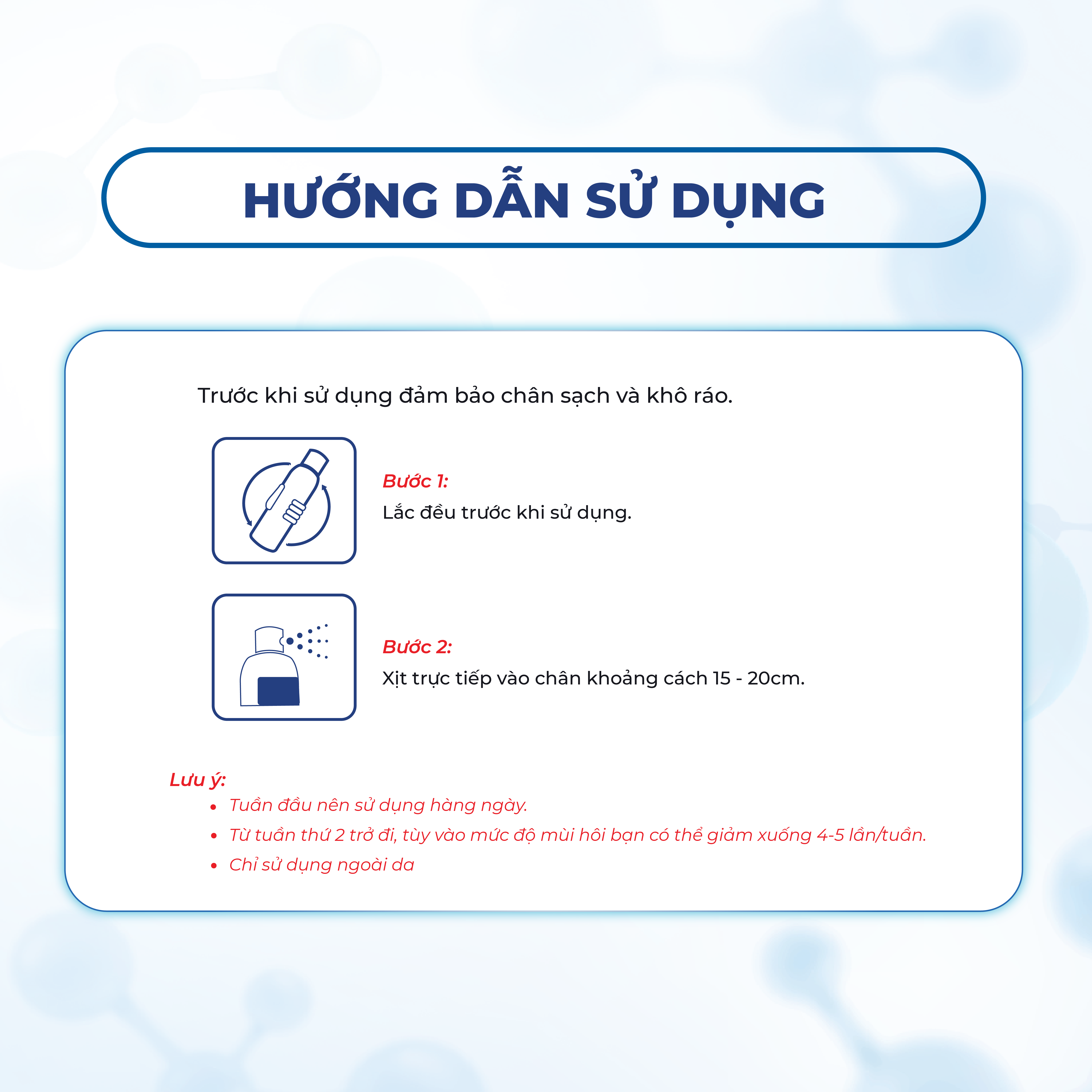 Mô tả Bình xịt ngăn mùi hôi chân XIMO Feet Spray Xịt khử mùi thơm chân hạn chế vi khuẩn và lưu giữ mùi hương cho lòng bàn chân - 4