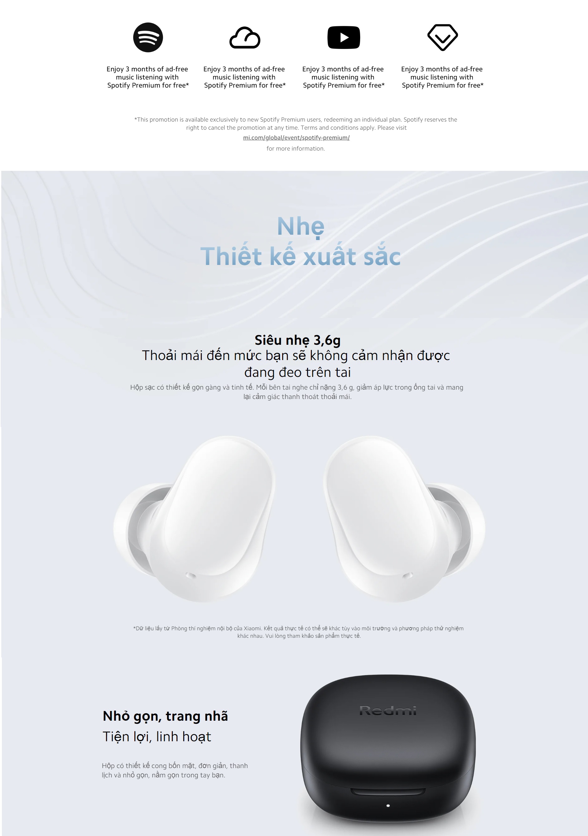 Mô tả Tai Nghe Bluetooth Xiaomi Redmi Buds 6 Play | Giảm Tiếng Ồn | Thời Lượng Pin 36h - Bảo Hành 12 Tháng (Không kèm sạc) - 2