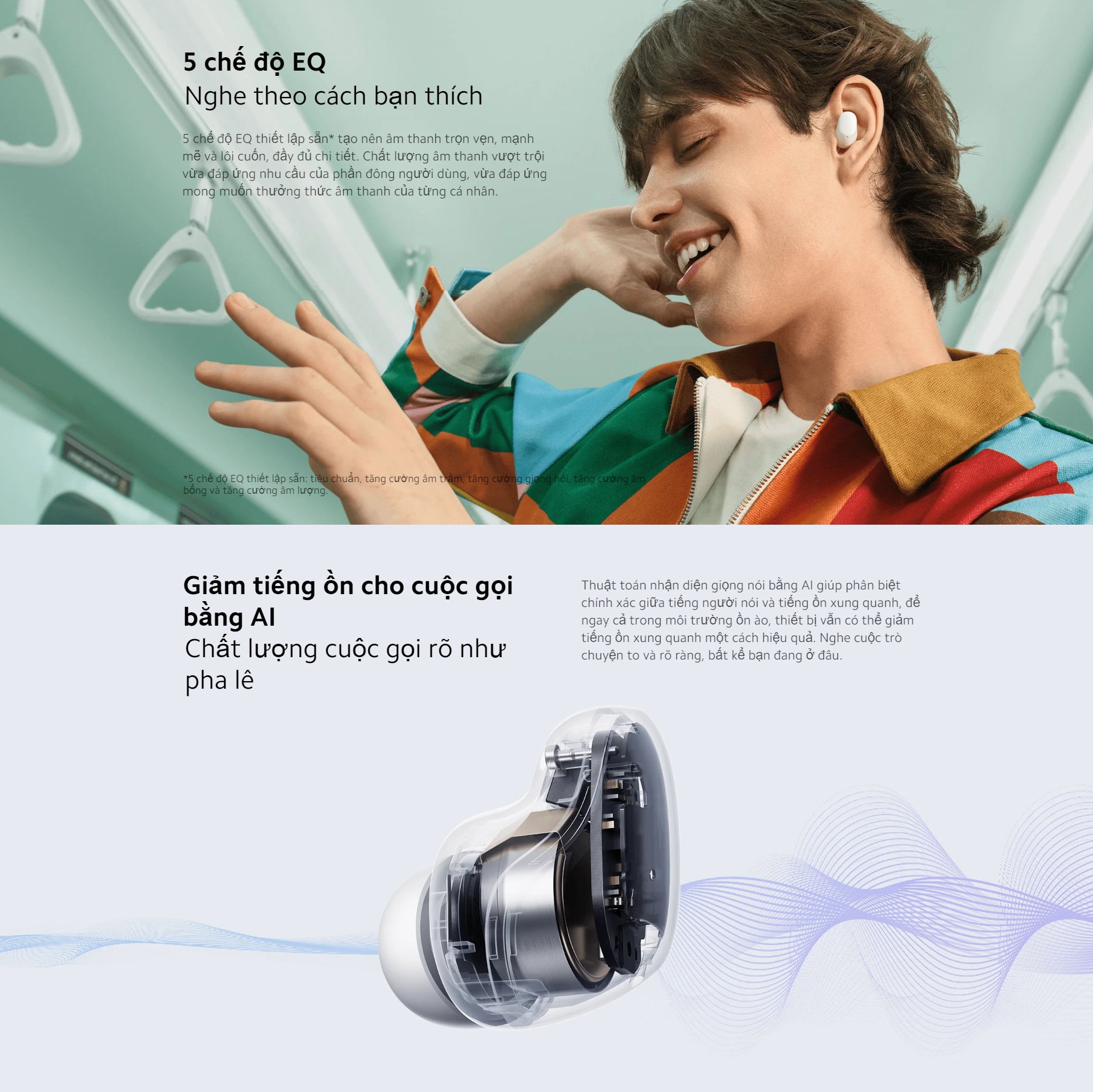 Mô tả Tai Nghe Bluetooth Xiaomi Redmi Buds 6 Play | Giảm Tiếng Ồn | Thời Lượng Pin 36h - Bảo Hành 12 Tháng (Không kèm sạc) - 4