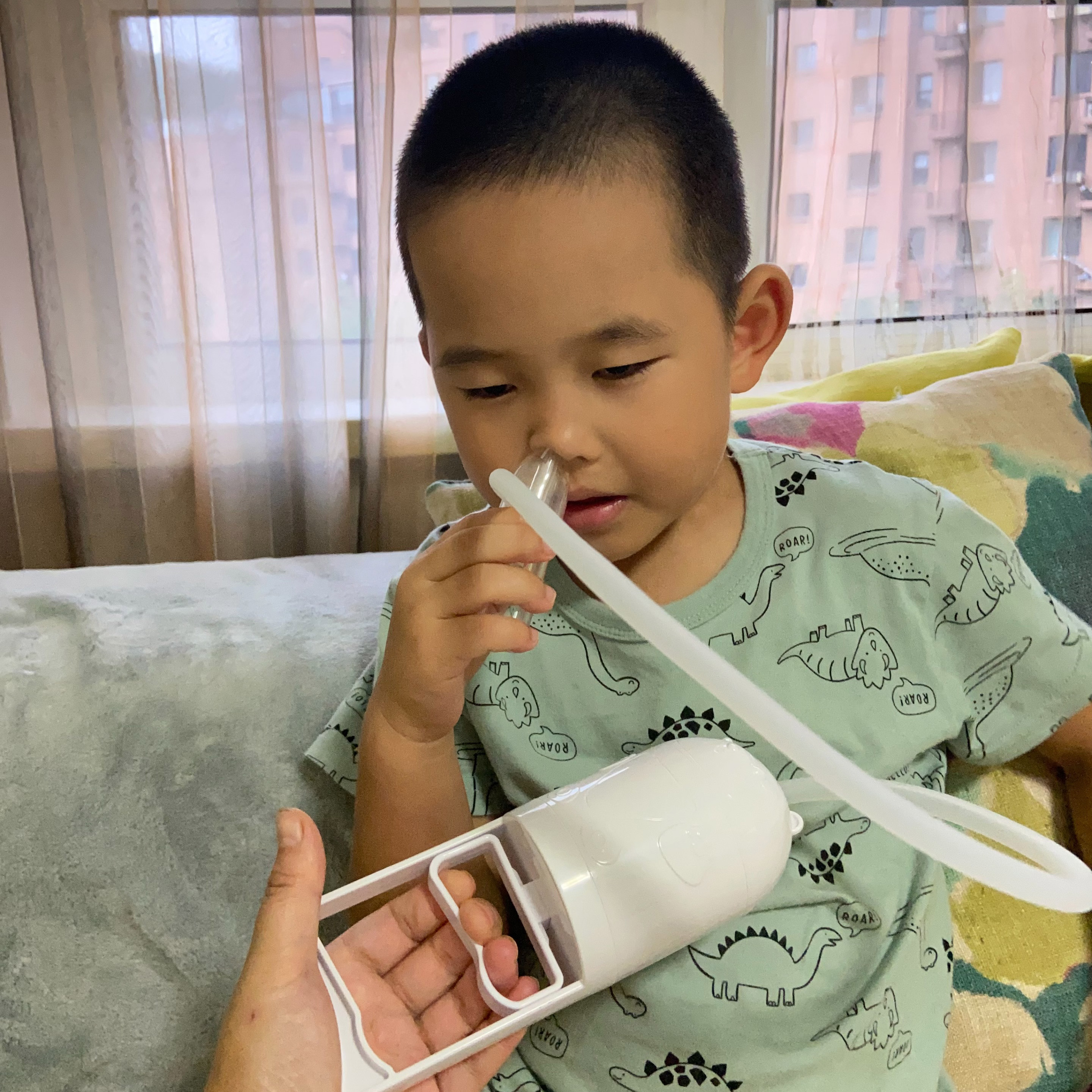 Mô tả Dụng cụ hút mũi, máy hút mũi cho bé sơ sinh và trẻ nhỏ kéo tay Nasal Aspirator Hello 05 lực hút mạnh - 11