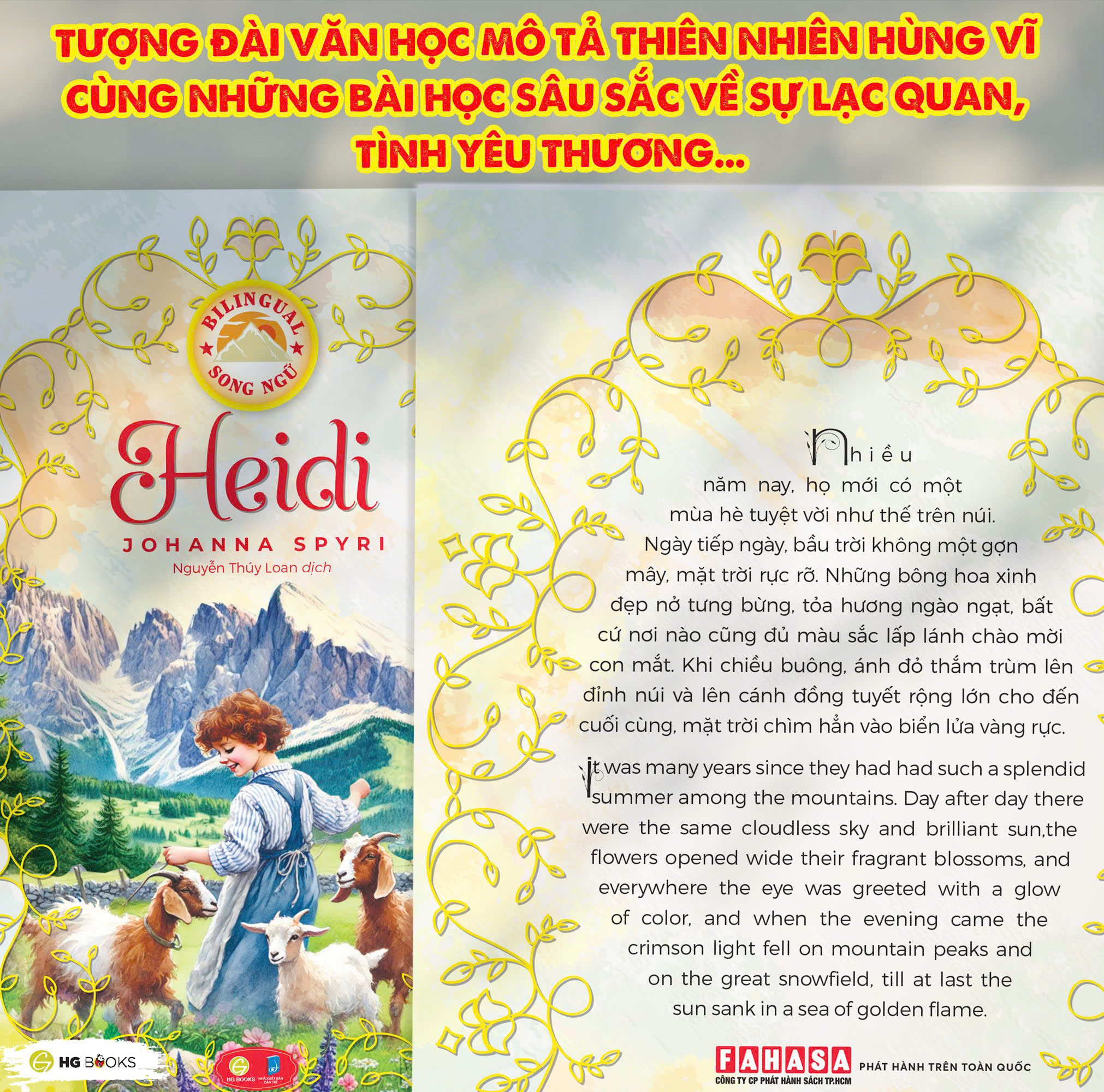 Mô tả Sách thiếu nhi kinh điển Song ngữ Hoàng Tử Bé, Alice, Heidi, Peter Pan tặng file nghe & note từ vựng - 9