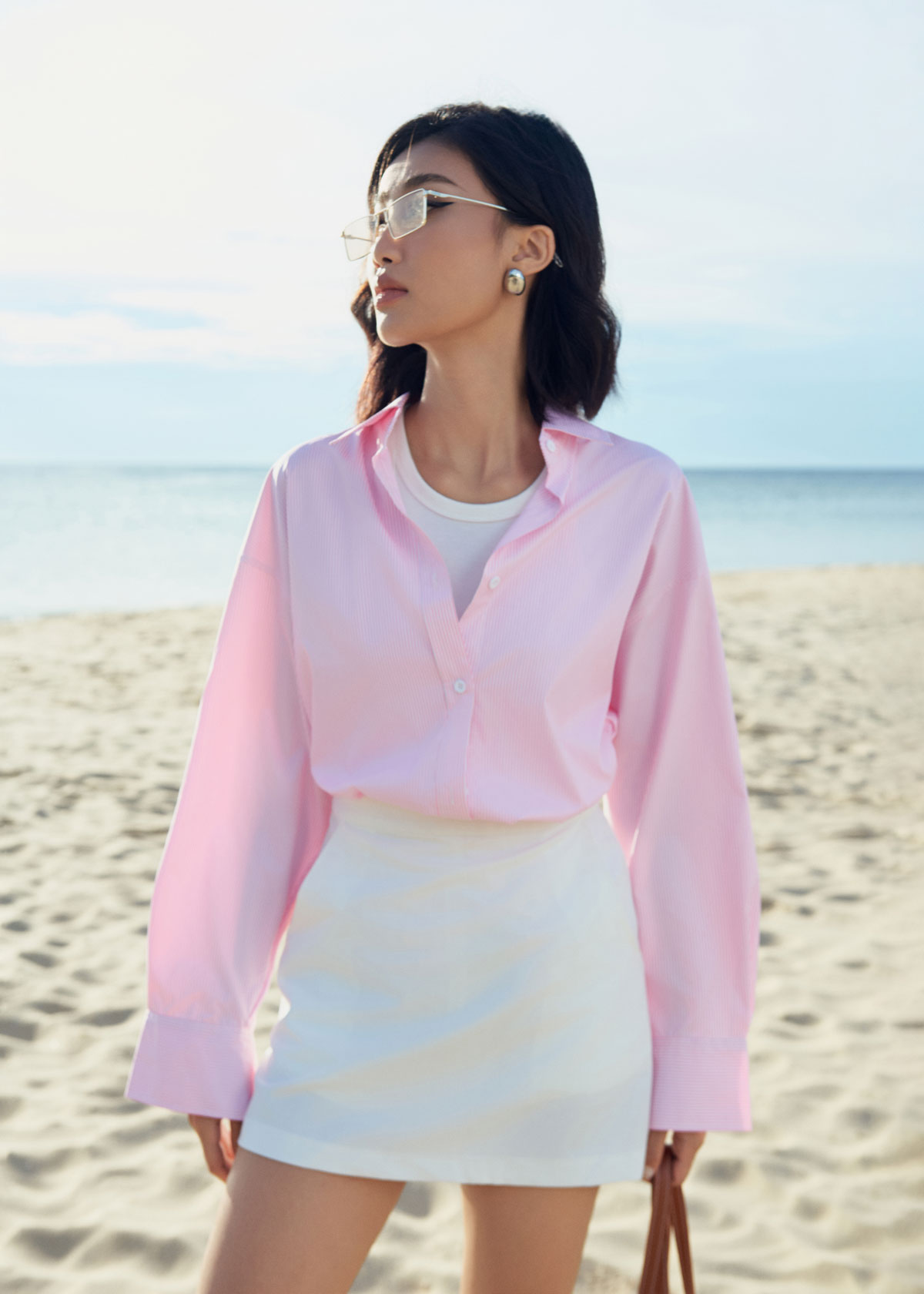 Áo sơ mi nữ GILLEE form rộng kate Mỹ