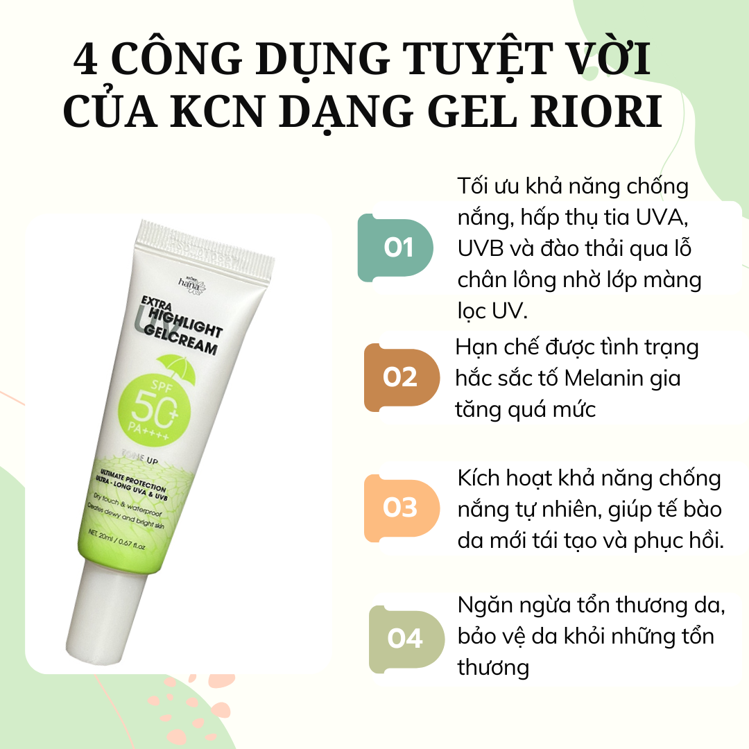 Màng lọc chống nắng RIORI HANA