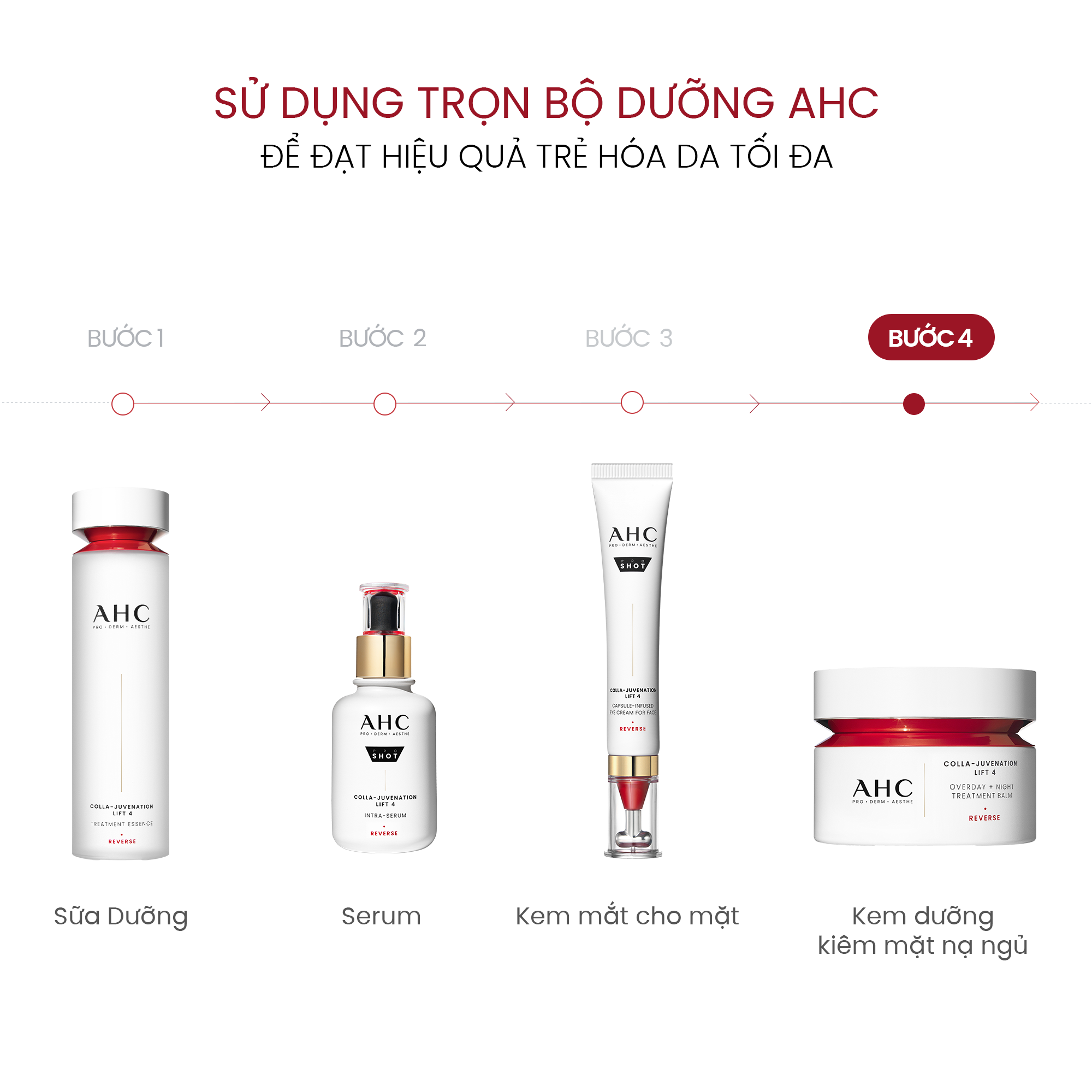 Mô tả Kem dưỡng kiêm mặt nạ ngủ chống lão hóa săn chắc da COLLA-JUVENTATION LIFT 4 AHC 50ML - 3