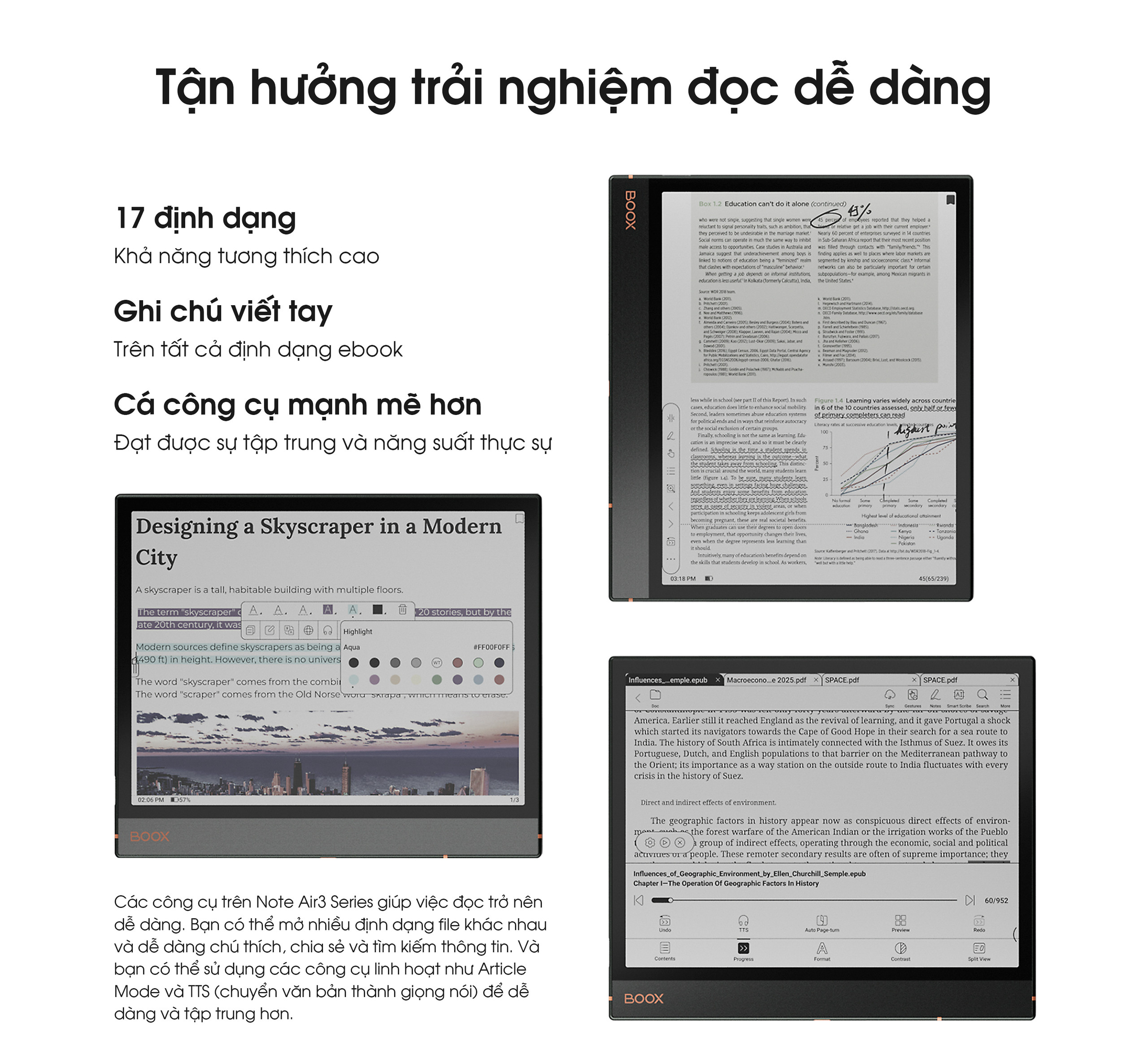 Máy đọc sách Boox Note Air 3 C 64Gb chính hãng | Shopee Việt Nam