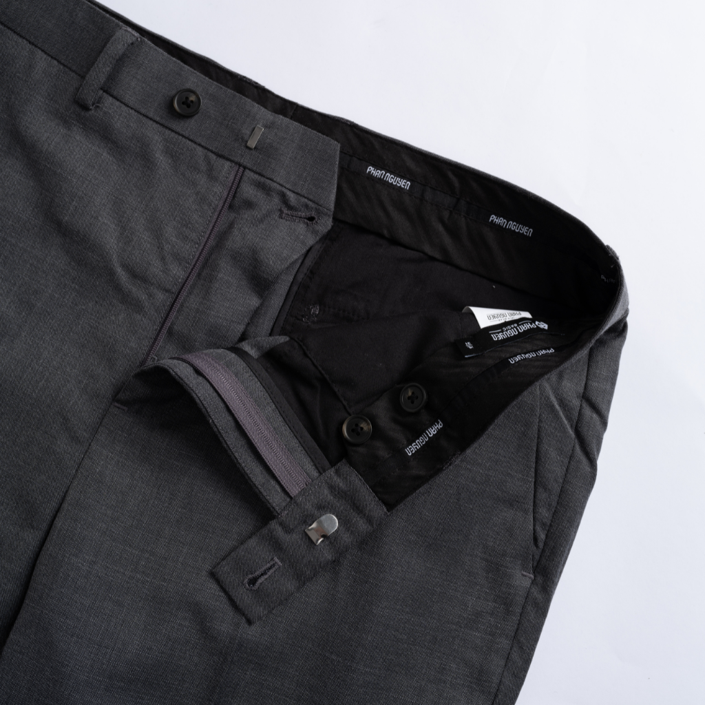 Mô tả Quần âu nam Phan Nguyễn, chất liệu tetron cao cấp, mềm mại, bền chắc, form slim fit QVL.819 - 2