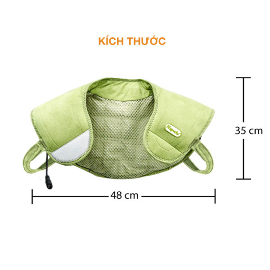 Mô tả Đai Chườm Nóng Thảo Dược HAPAKU, Giảm Đau Vai Gáy, Thoái Hóa Đốt Sống Cổ, Lưu Thông Khí Huyết, Thư Giãn Ngủ Ngon - 3