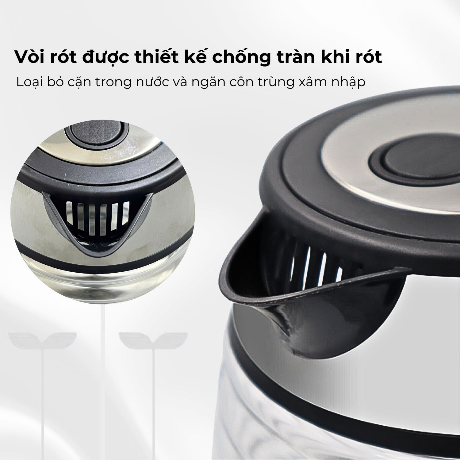 Mô tả Ấm siêu tốc thủy tinh cao cấp 1.7L Daewoo DWK-GL1803 thiết kế vỏ sò đèn LED độc đáo  - Hàng chính hãng BH 2 năm - 7
