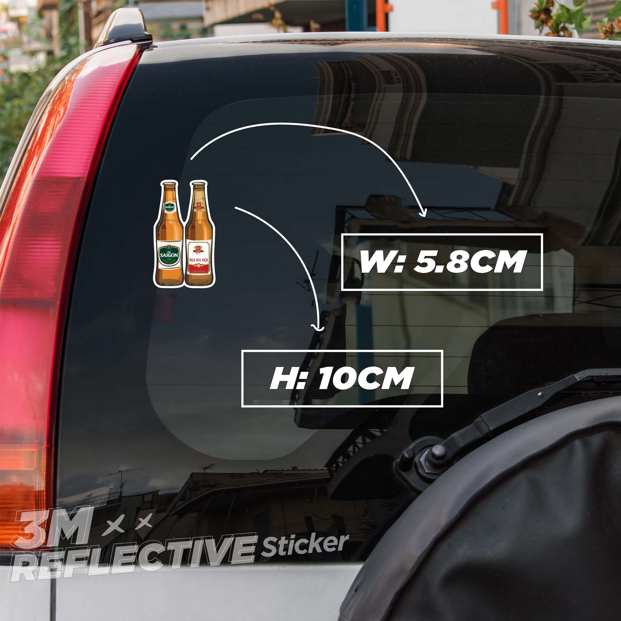 BIA SAIGON HANOI 3M - Reflective Sticker Die-cut Hình dán phản quang ...