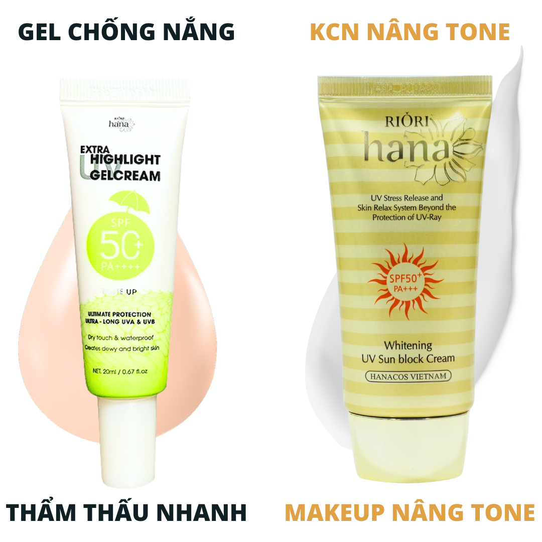 Kem chống nắng RIORI HANA EXTRA UV HIGHLIGHT GEL CREAM