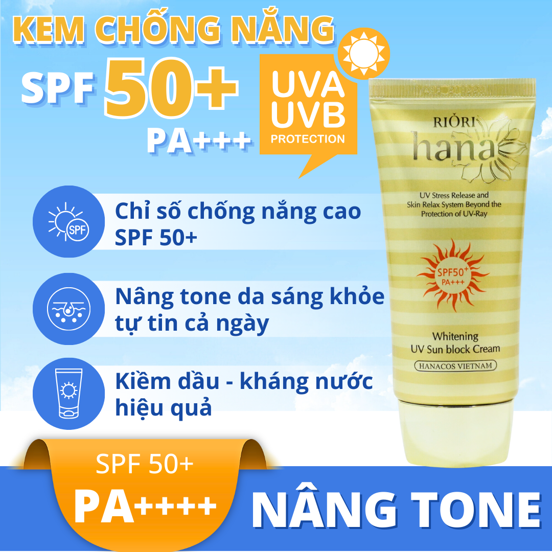 Kem chống nắng RIORI HANA