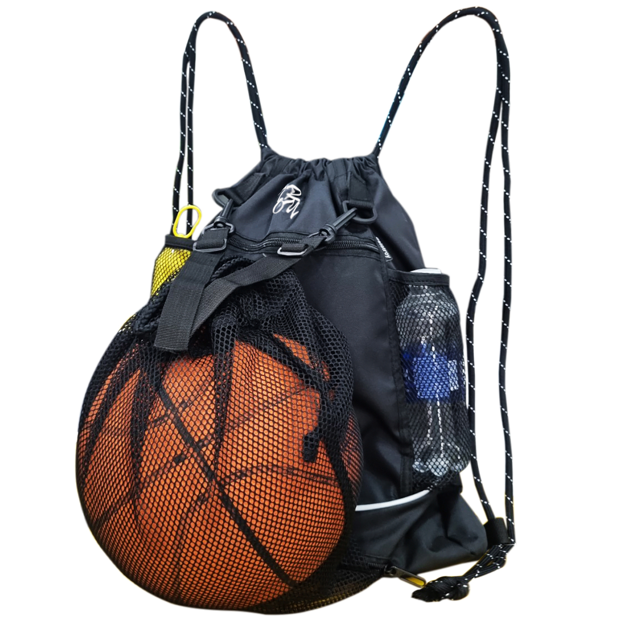 Mô tả Balo dây rút thể thao có ngăn lưới đựng bóng rổ, bóng đá TROY Sport, vải bố PVC chống thấm - 3