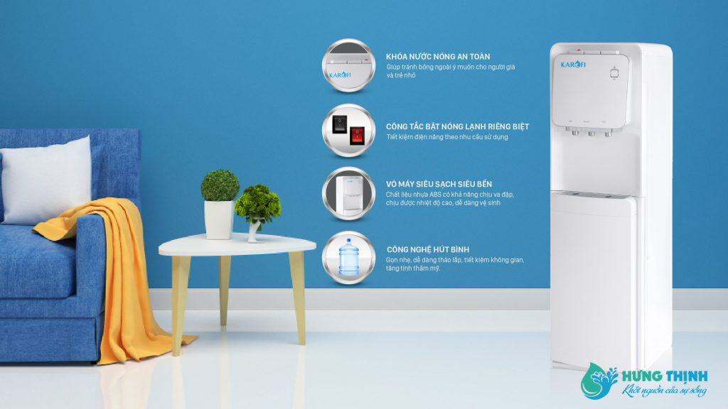 Mô tả Cây Nước Nóng Lạnh Hút Bình Karofi HC19 Công Nghệ Hiện Đại, Thiết Kế Độc Đáo - 3