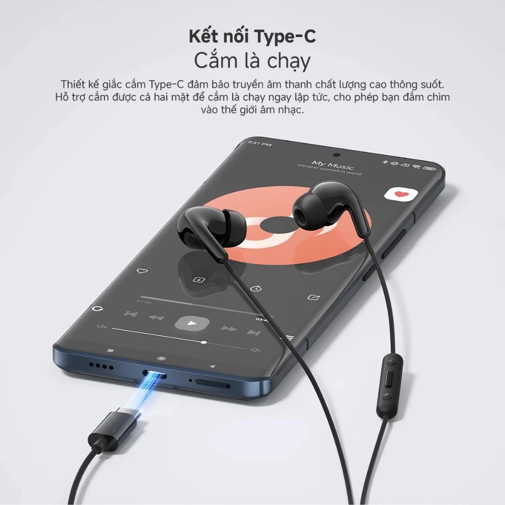 Mô tả Tai nghe Xiaomi Type-C Earphones - Chính Hãng Bảo Hành 6 Tháng - 1