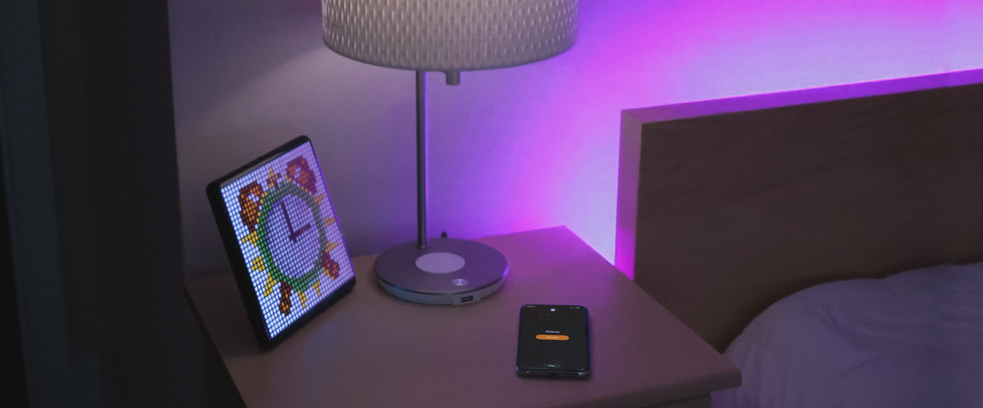 Mô tả Màn hình Led trang trí Divoom Pixoo Max 32x32, bảng đèn Led kết nối APP + bluetooth hẹn giờ, đếm giờ, nháy theo nhạc - 3