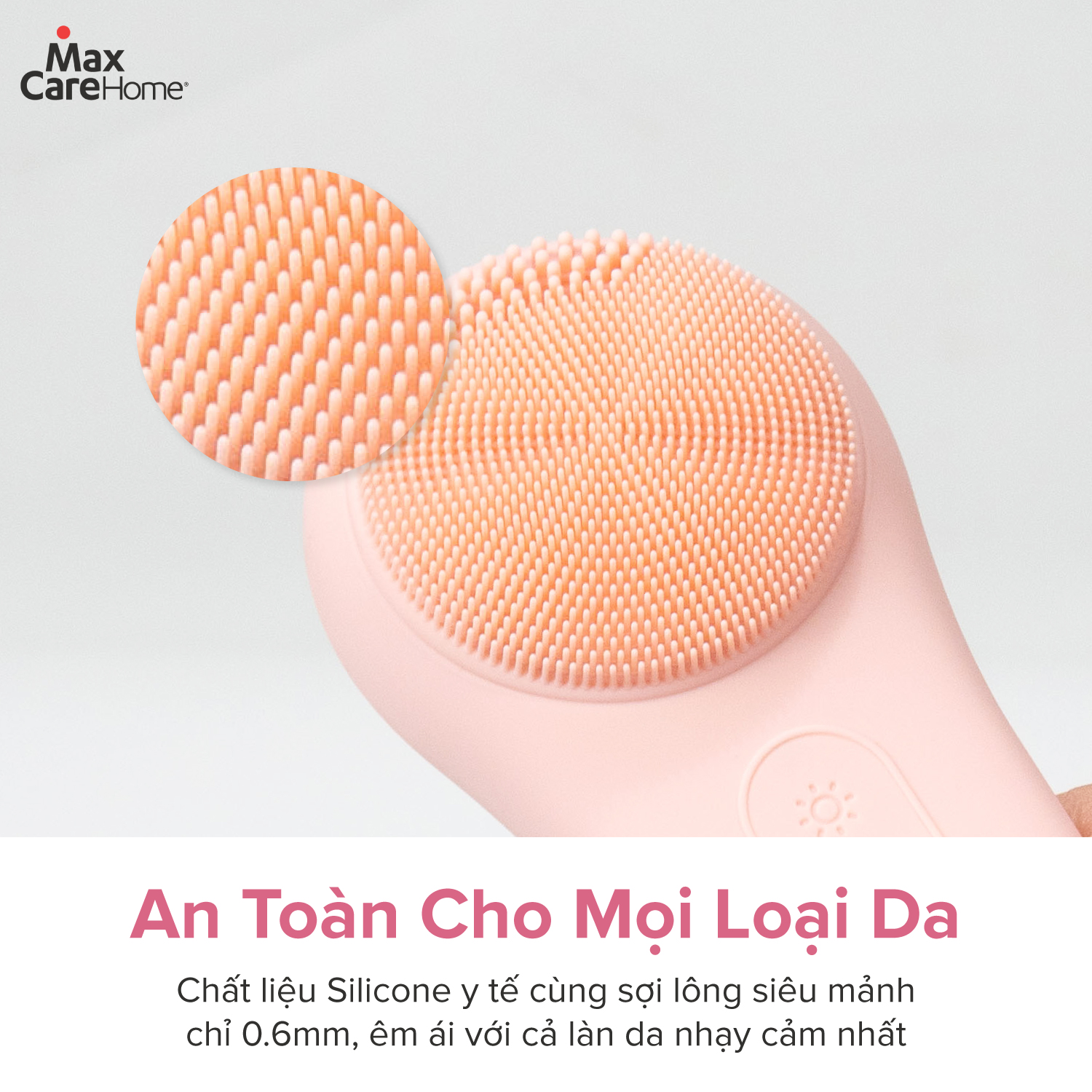 Mô tả Máy Rửa Mặt Tích Hợp ĐẨY TINH CHẤT Multi-Task Maxcare ULTRA V1 Công Nghệ Ánh Sáng Đỏ/Xanh & Máy Rửa Mặt App Max999Pro - 5