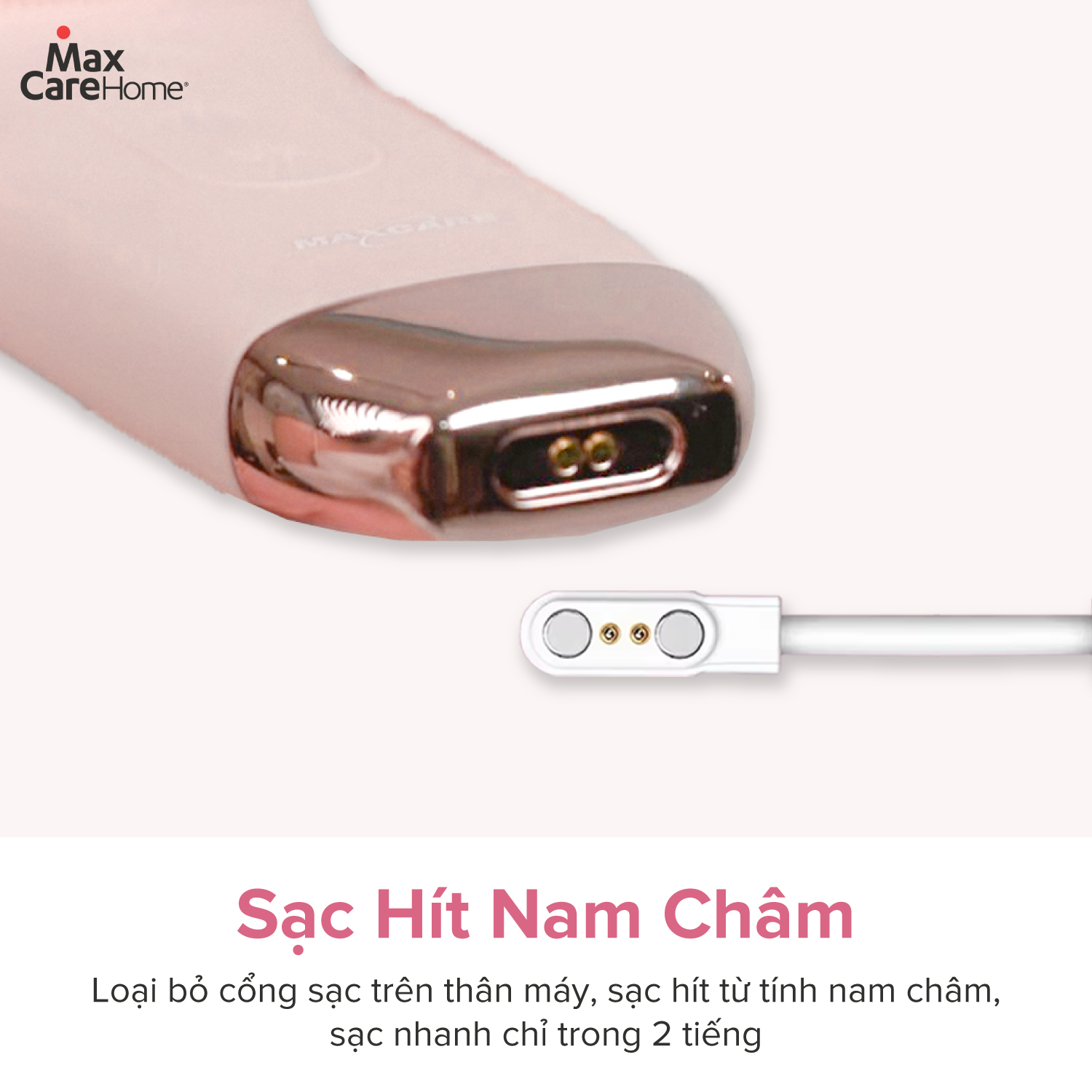 Mô tả Máy Rửa Mặt Tích Hợp ĐẨY TINH CHẤT Multi-Task Maxcare ULTRA V1 Công Nghệ Ánh Sáng Đỏ/Xanh & Máy Rửa Mặt App Max999Pro - 7