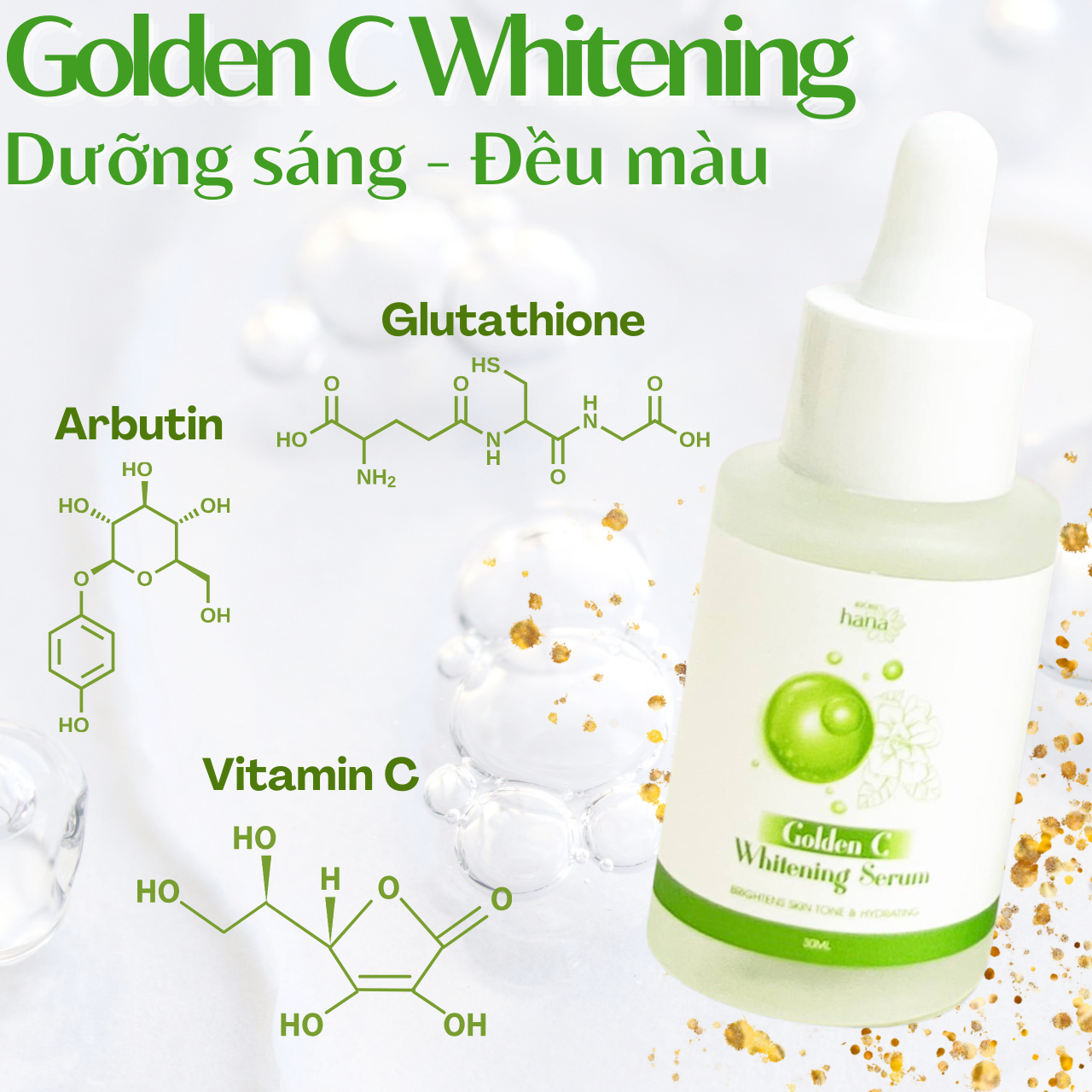 Mô tả Serum Dưỡng Sáng Đều Ngừa Lão Hóa Da RIORI HANA  Golden C Whitening Seum - 5