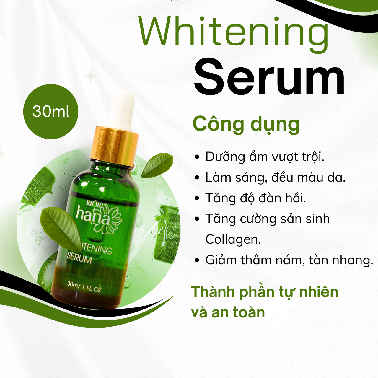 RIORI HANA Whitening Serum Bottle