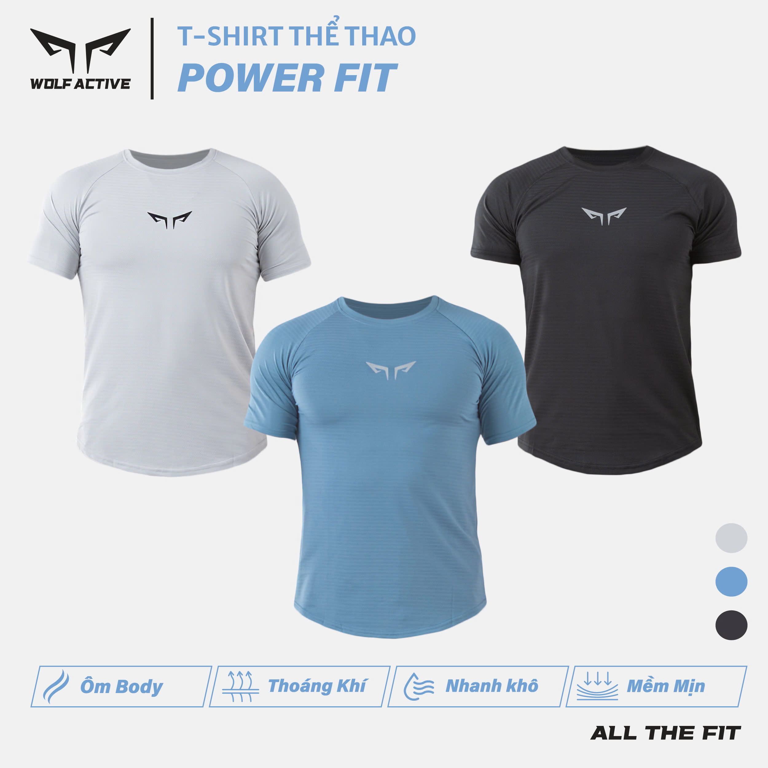 Áo thể thao nam Wolf Active Powerfit W191