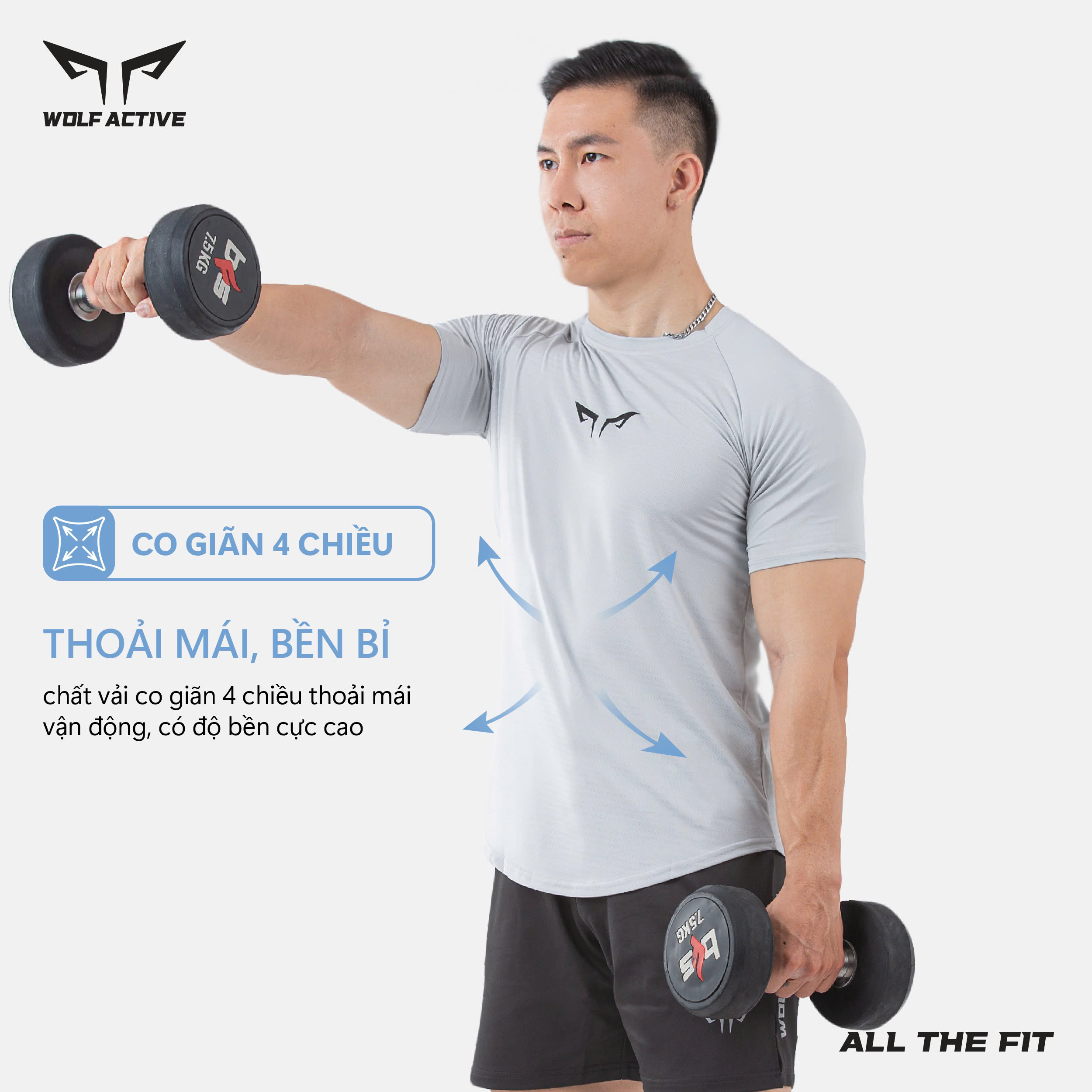 Áo thể thao co giãn 4 chiều
