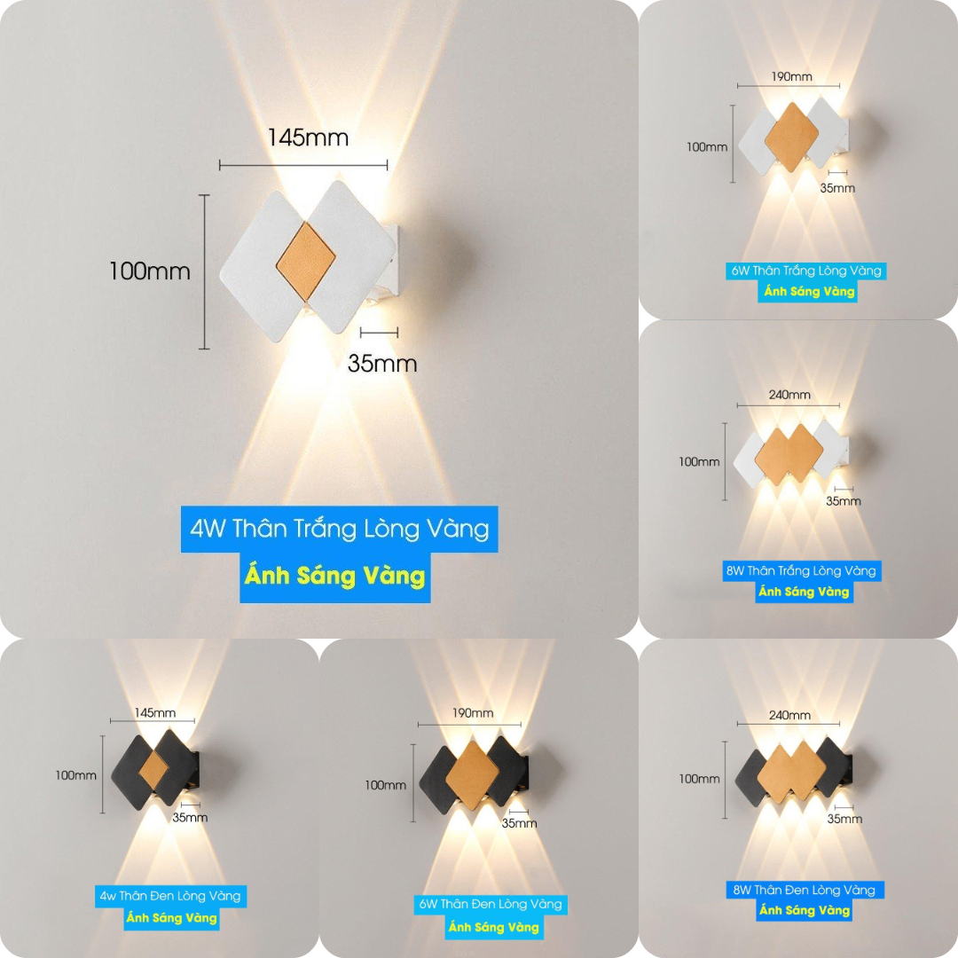 Mô tả Đèn Hắt Tường Chống Nước Energy Green Lighting 2 Đầu Chiếu Sáng DT-02119 - Trang Trí Trong Nhà / Ngoài Trời - 1