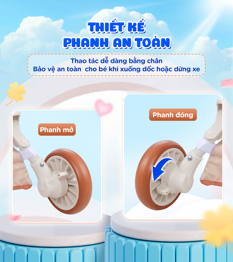 Mô tả Xe đẩy gấp gọn Chilux M22 - Ghế ngồi xoay 2 chiều, mái che tuỳ chỉnh linh hoạt - 7