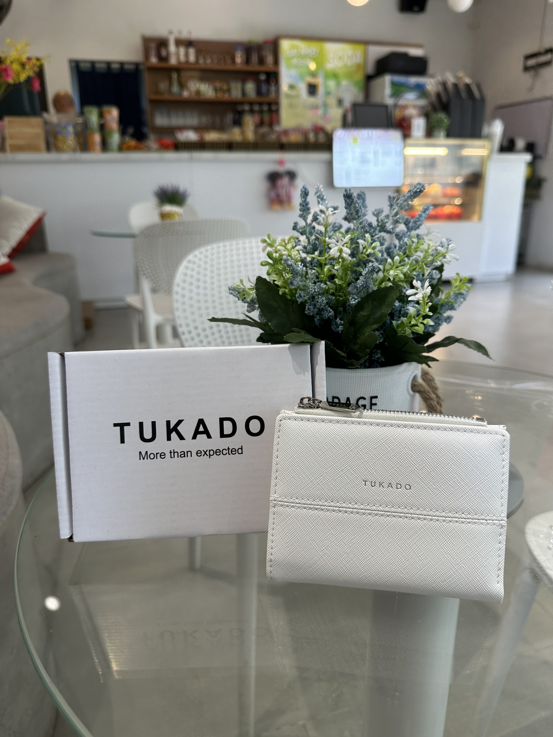 Mô tả Ví Nữ Mini Cầm Tay 2 Ngăn TUKADO Full Box Đựng Tiền Tiện Dụng Chất Da Xước Siêu Đẹp TK10 - TUKADO - 10