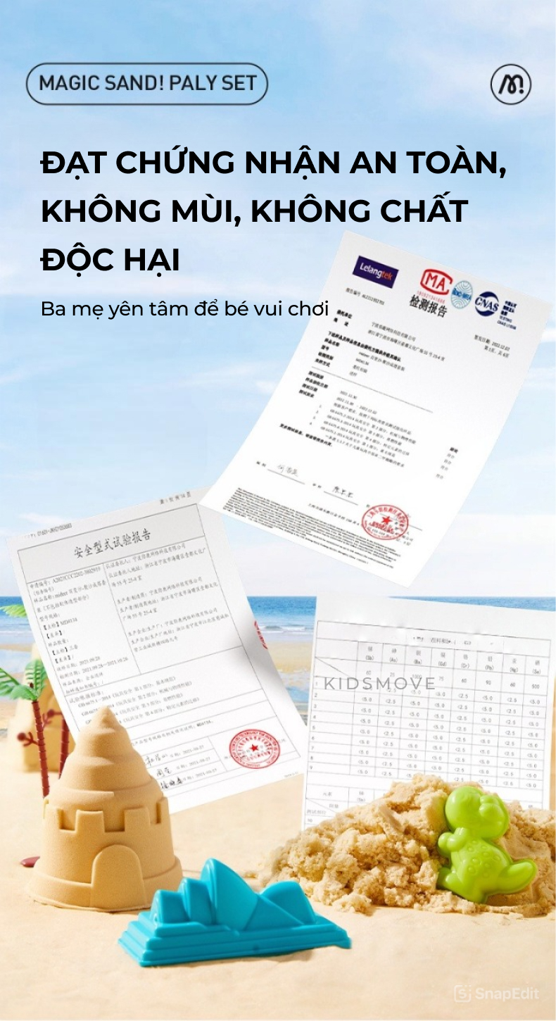Cát động lực Mideer định hình lâu dài