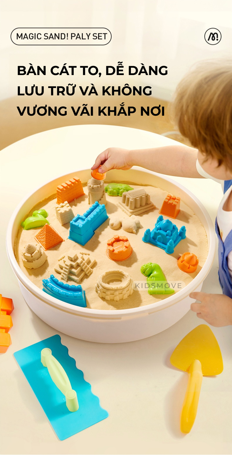 Bộ cát Mideer cho bé 3+ tuổi