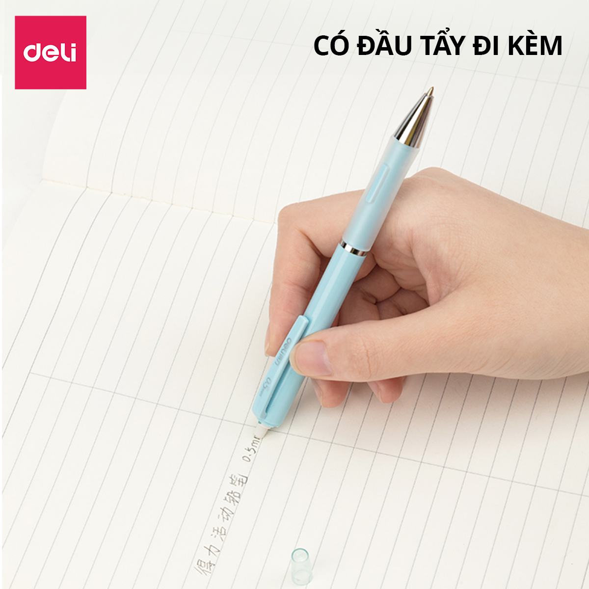 Mô tả Bút Chì Kim Pastel Deli Ngòi 0.5-0.7mm Đệm Tay Siêu Êm Cao Cấp Kèm Đầu Tẩy  Cải Tiến Cho Học Sinh Dân Văn Phòng Tiện Lợi - 4