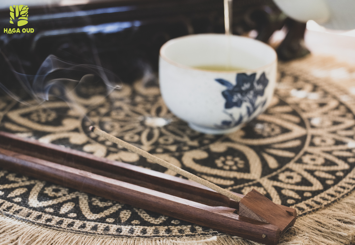 Mô tả Trầm thanh Haga Cao cấp/Đặc biệt/Thượng hạng thơm ngọt trầm hương, thư giãn thoải mái - 16cm 44 cây - 3